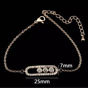 Luxury Style Silver Tone Bracelet